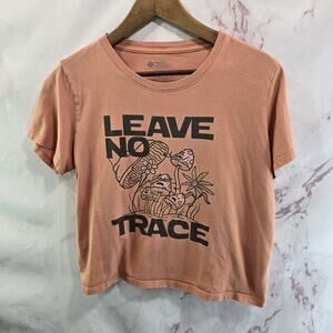 Parks Project T Shirt Womens Small Leave No Trace LNT Tee Short Sleeve Boxy Crop